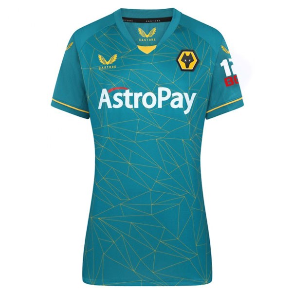 Camiseta Wolves Segunda equipo Mujer 2022-2023